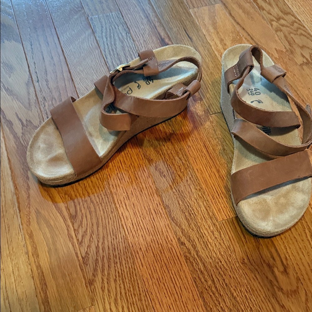 Papillio Brown Platform Sandals